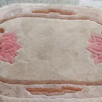 قالیچه گل برجسته ترک بیضی یک متر و نیم در یک متر