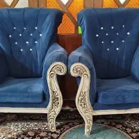 مبل هفت نفره به همراه جلو مبلی و میز تلویزیون|مبلمان خانگی و میز عسلی|خلخال, |دیوار