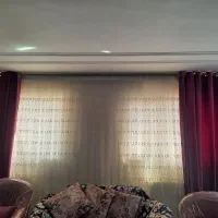 فروش دو عدد پانل رنگ سوسنی پارچه حریر ترک