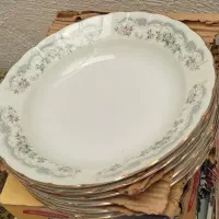 بشقاب چینی و شیشه ای