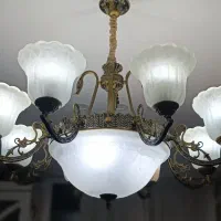 دو عدد لوستر بسیار مجلل