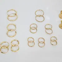 گوشواره حلقه‌ای طلا از 8 میلیون سبک
