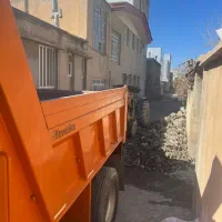 حمل نخاله ‌ماسه وخاک برداری با(ششتن)