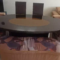 میز ناهار خوری ۶نفره همراه با صندلی مبله