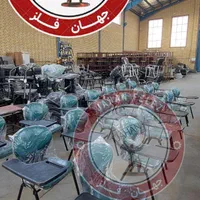 صندلی دانشجویی/محصلی دسته دار/آموزشی (سبز درباری)|صندلی و نیمکت|رباط‌کریم, |دیوار