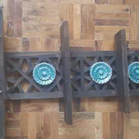 شلف دیوار کوب تماما چوب|کتابخانه، شلف، قفسه‌های دیواری|تهران, شهرک بوعلی|دیوار