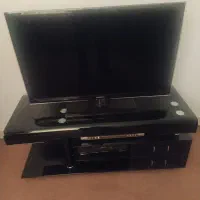 تلویزیون سامسونگ اسمارت اصل با میز شیشه ای