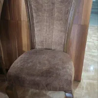 صندلی چوب و مخمل