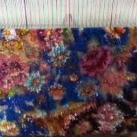 فرش ابریشم دستباف ۳متری سالاری  تبریز|فرش|باقرشهر, |دیوار