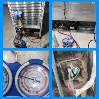 تعمیرات کولر یخچال گازگیری نصب باز عیب یابی
