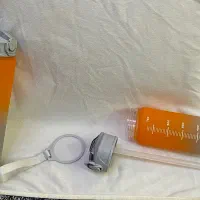 قمقمه ورزشی 750ml نی دار مدرج اورجینال - نارنجی