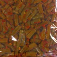 لوبیا سبز سرخ شده با گوجه