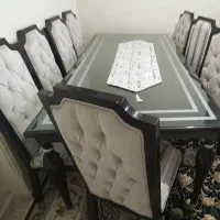 میز نهارخوری ۸نفره با صندلی