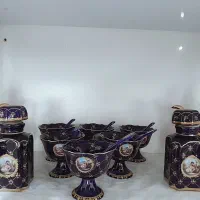 چینی سورمه ای لیلی ومجنون اصل|ظروف سرو و پذیرایی|کرمان, |دیوار