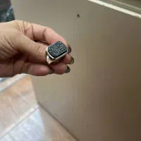 انگشتر نقره سنگ حدید