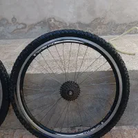 تایر جلو و عقب دوچرخه کامل|دوچرخه، اسکیت، اسکوتر|میانه, |دیوار