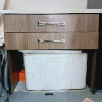 کمد دوکشو و تخت ست