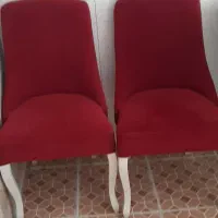 صندلی چوبی مخمل ۳عدد