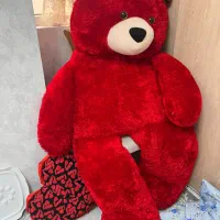 خرس بزرگ ولنتاینی قرمز در حد نو