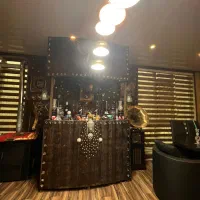 میزبار چوبی پذیرایی چوب راش سوخته شده سفارشی