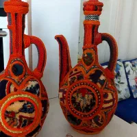 گلاب پاش یا پارچ سنتی گلیمی فرشی|صنایع دستی و سایر لوازم تزئینی|تهران, آذربایجان|دیوار