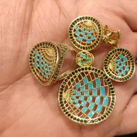 ست گوشواره ،انگشتر ‌ و آویز