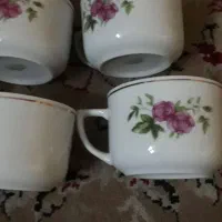 فنجون گل سرخی نمکدان گل سرخ