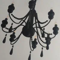 لوستر شیک کلاسیک فلزی چوبی