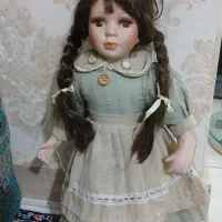 عروسک سرامیکی خارجی  قدیمی ۴۴ سانت