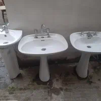 فروش ۳ عدد روشوی به صورت یکجا با شیر آلات