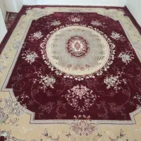 فرش ۱۲ متری ماشینی.کرم زرشکی