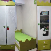سرویس خواب کامل نوجوان ارژن|تخت و سرویس خواب|شیراز, کوی وحدت|دیوار