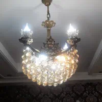 ۳ عدد لوستر پذیرایی و یک عدد لوستر کوچک همراه لامپ|لوستر و چراغ آویز|کرج, شهرک فرهنگیان|دیوار