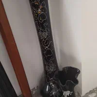 دوعددگلدان شیشه ای