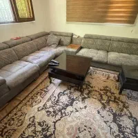 ست مبل ال با میز جلو مبلی