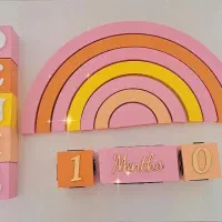 برج هوش رنگین کمان قطارکودکانه استنداسم سیسمونی|اسباب و اثاث بچه|اردبیل, |دیوار