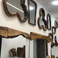 ست عسلی و آینه چوب های گردو و کلاسیک|مبلمان خانگی و میز عسلی|سنندج, |دیوار