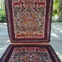 فرش دستبافت پشتی اعلا نقشه طاووس