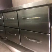 یخچال زیر گریل تمام استیل ۱۸۰ سانتیمتر