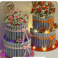 کیک پول (پول آرایی،گل روبانی)