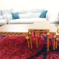 مبلمان ۸ نفره و میز وسط و ۳ عدد عسلی