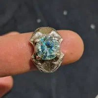 انگشترنقره موزانایت(الماس روسی)