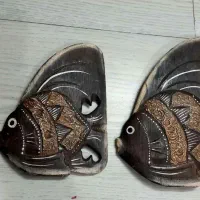 3عدد ماهی چوبی، جاشمعی نو نو
