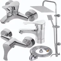 ست کامل شیرآلات اهرمی مدل لاله کروم mg1228|مصالح و تجهیزات ساختمان|مراغه, |دیوار