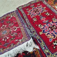 دو عدد فرش پادری دستبافت
