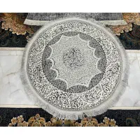 فرش گرد و ساعت