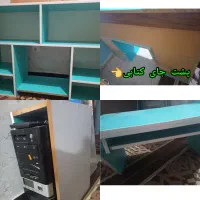 ست قفسه کتاب و میز کامپیوتر و جای کیس کامپیوتر