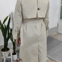 بارانی کرم رنگ سایز 40/42