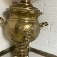 سماور ذغالی برنجی روسی با حک سه مهر