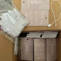 اتیکت مقوایی و مارک پارچه ای لباس